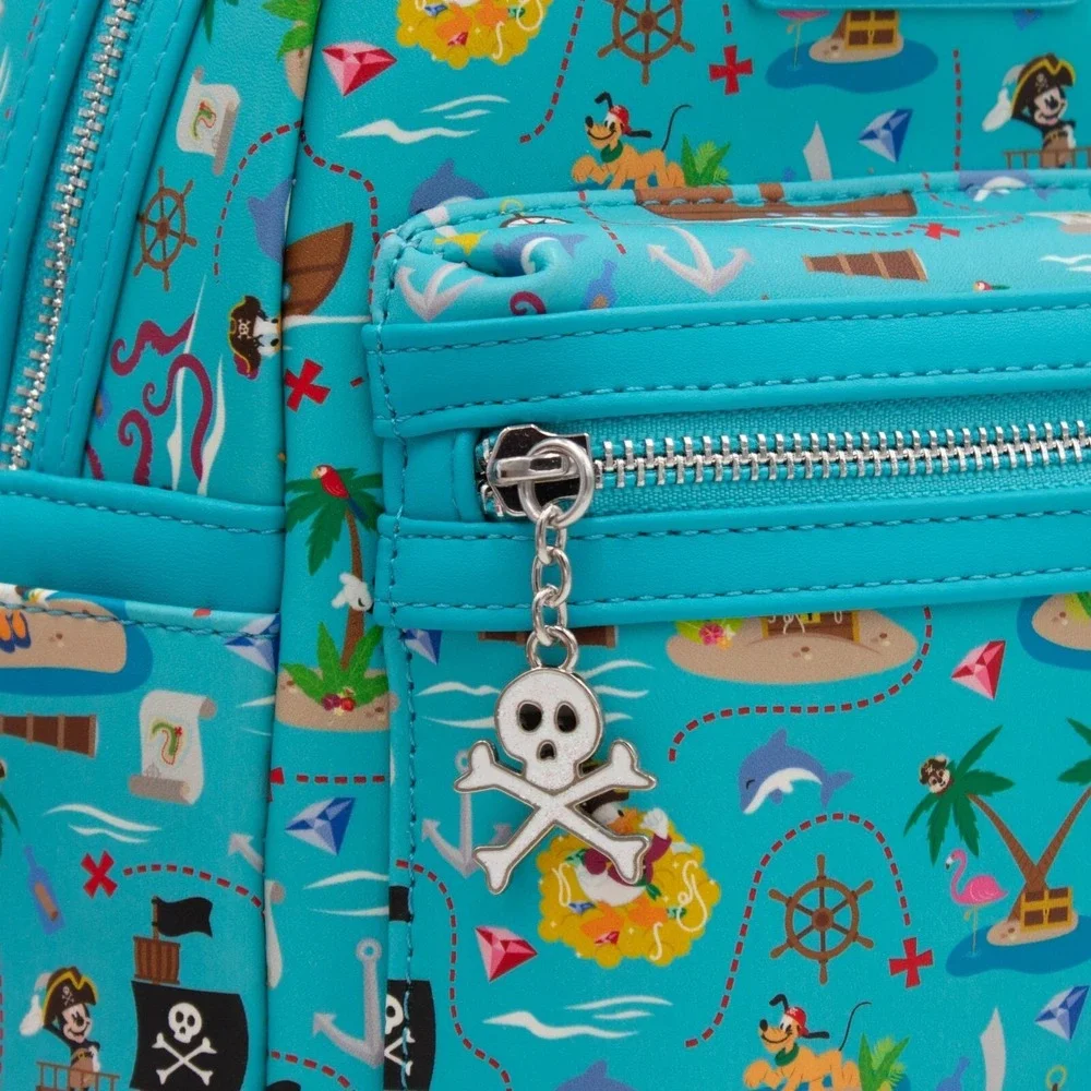 Loungefly Disney Pirate Mickey and‎ Friends AOP Mini Backpack Exclusive
